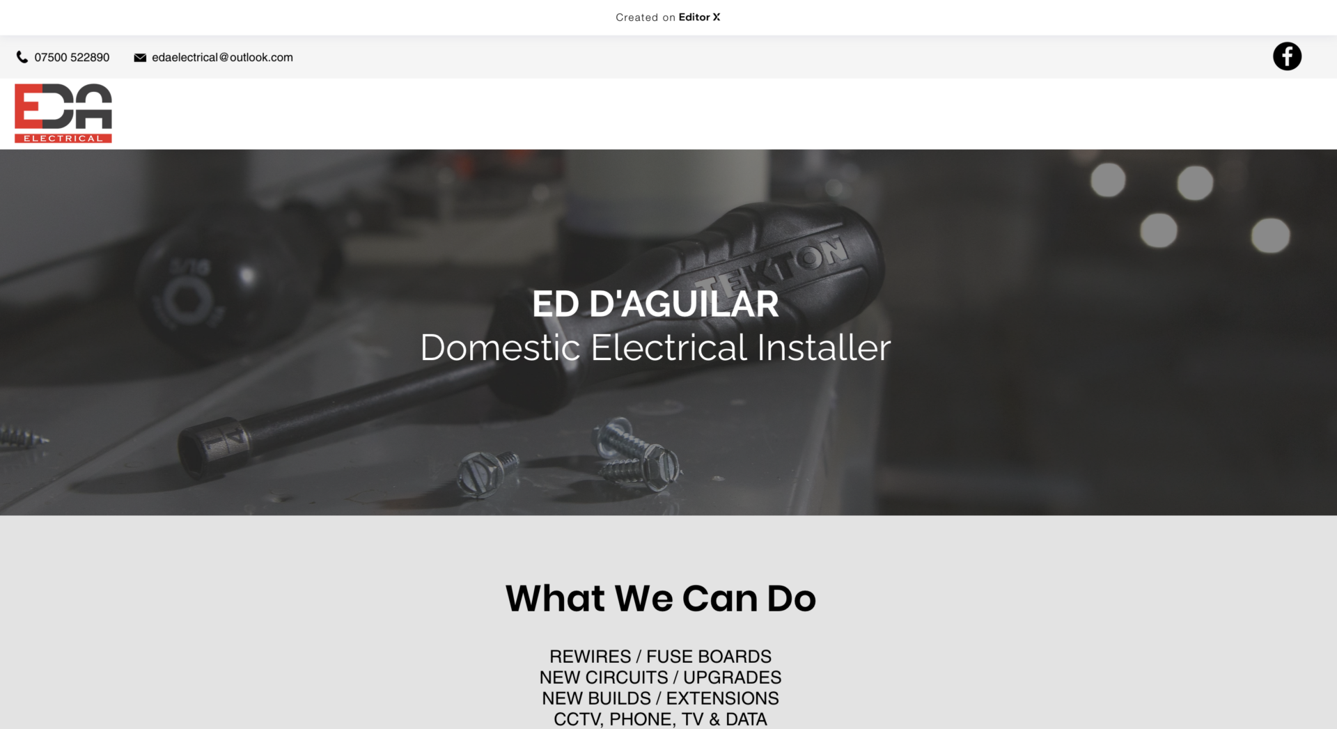 Website Design For Ed A Electrical